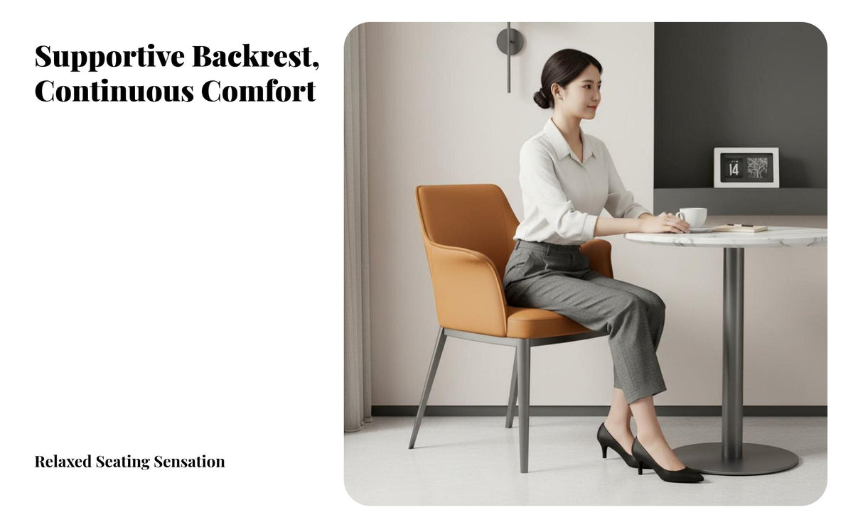 Modern Minimalist Design Upholstered Armchair Ergonomic Back Support Upholstered Contoured Chair High-Density Cushioning Lounge Seating Sturdy Frame for Interior Designers, Apartment Dwellers, Hotel, Restaurant, Waiting Area, Office