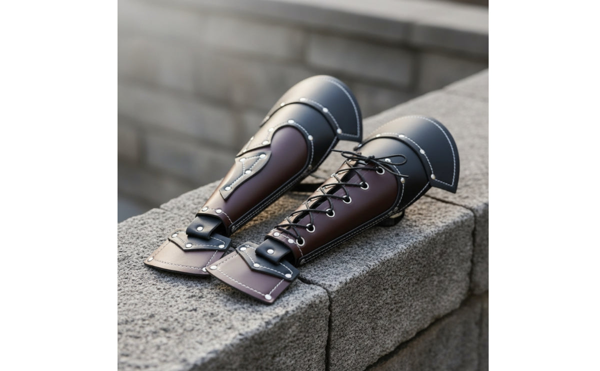 Forearm Bracers Battle Arm Bracers Comfortable Costume Wear for Larpers, Cosplay, Historical Fairs