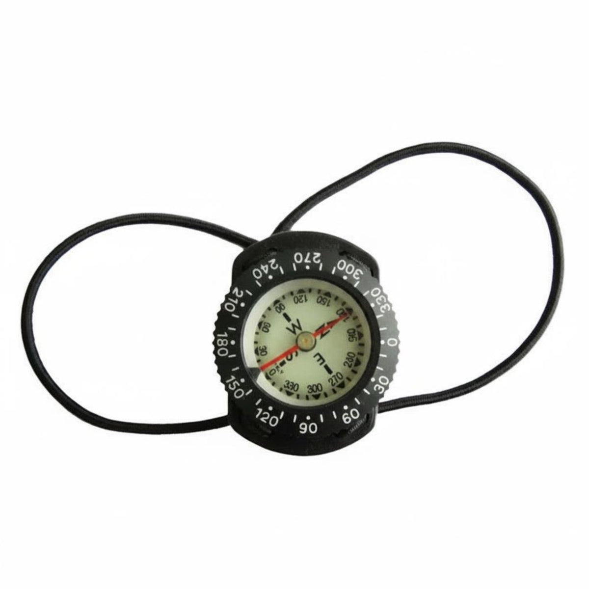 Bungee Compass Side Reading Liquid-Filled Compass Rugged Housing Outdoor Gear for Divers