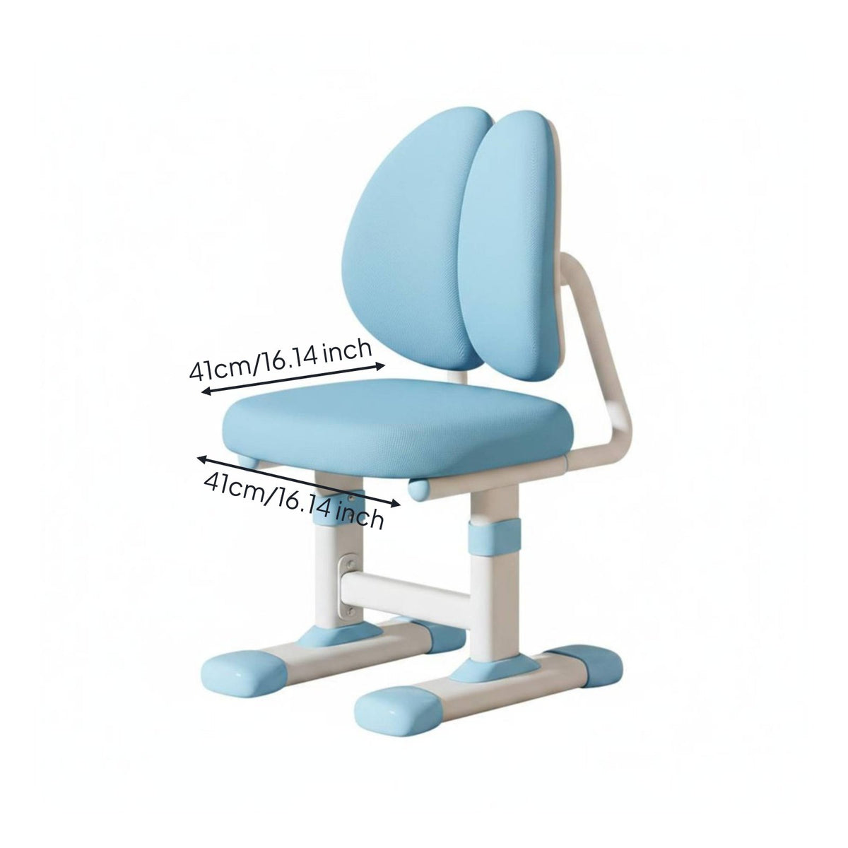 Hand Crank Lift Children's Learning Chair Height Adjustable Student Study Chair Sturdy Base for Students