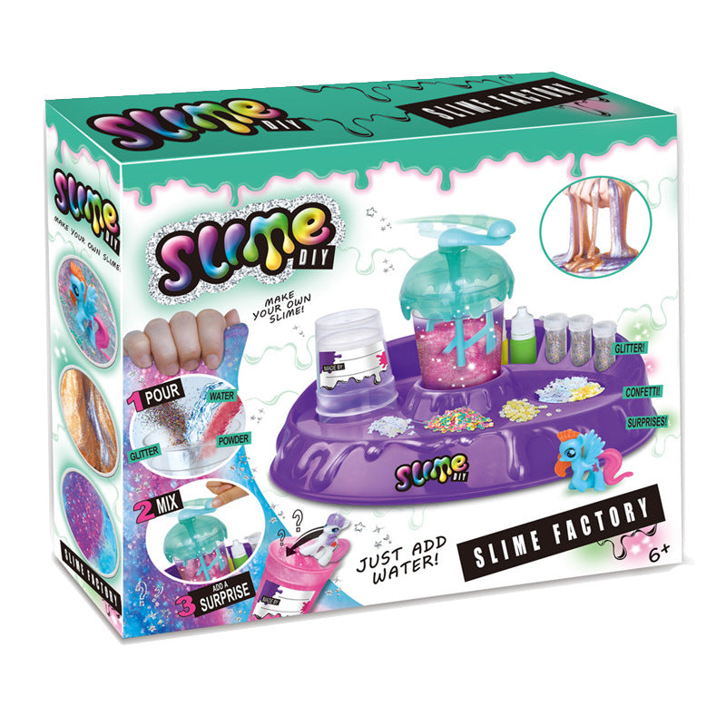 DIY Slime Kit with Shaker Bottle for Kids, Crystal Mud Clay Toy