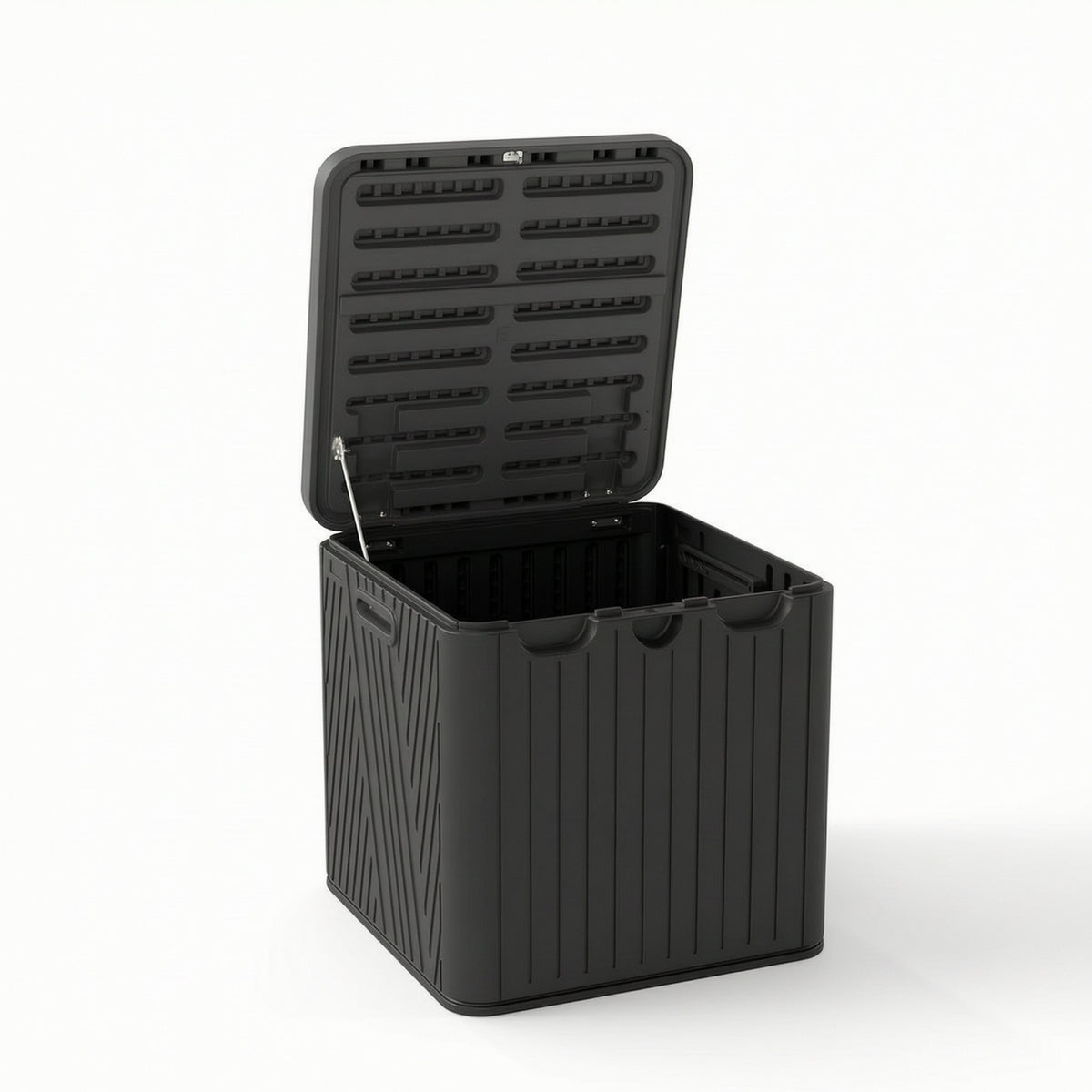 Outdoor Storage Box Weather-Resistant Storage Box with Hinged Lid Heavy-Duty for Homeowners