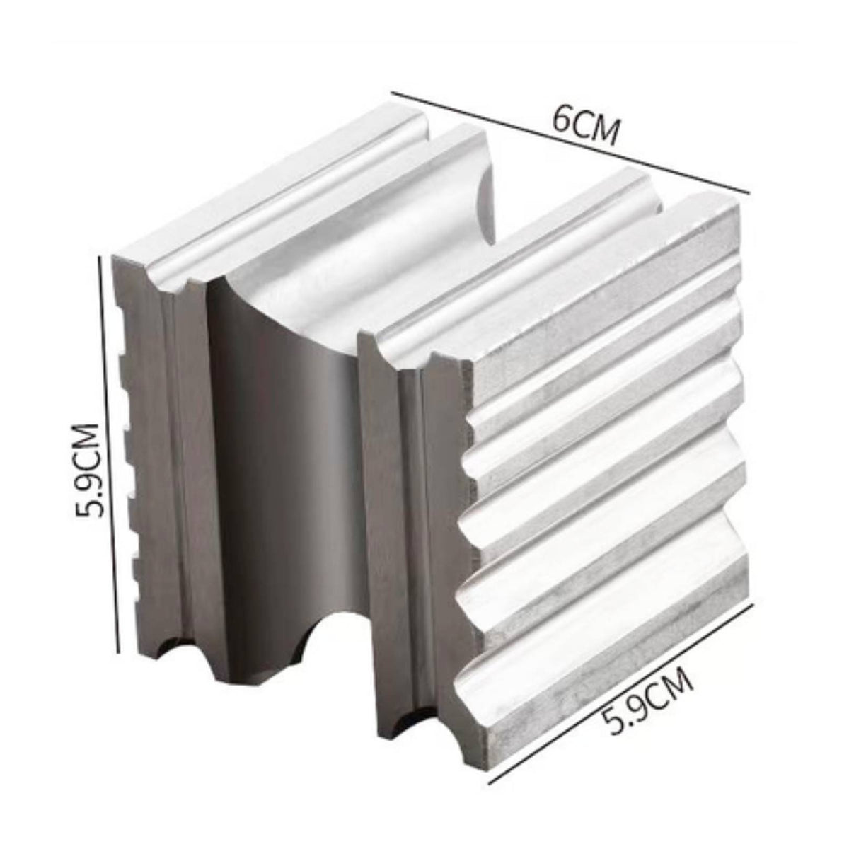 Jewelry Forming Mold Block Hardened Steel Metal Forming Block with Grooves Tool Machined Heavy-Duty for Jewelers, Metalworking