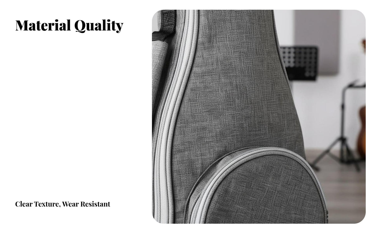 Ukulele Bag Adjustable Shoulder Straps Padded Ukulele Gig Bag Musical Instrument Accessory Effortless Double Zippers Lightweight