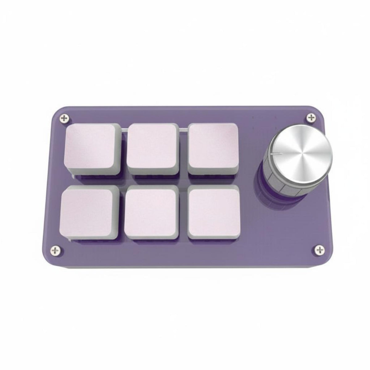 Programmable Keypad with Knob Plug and Plug and Use 6Key Macro Pad Portable Mechanical Macro Keypad for Designers, Gaming Enthusiasts, Drawing