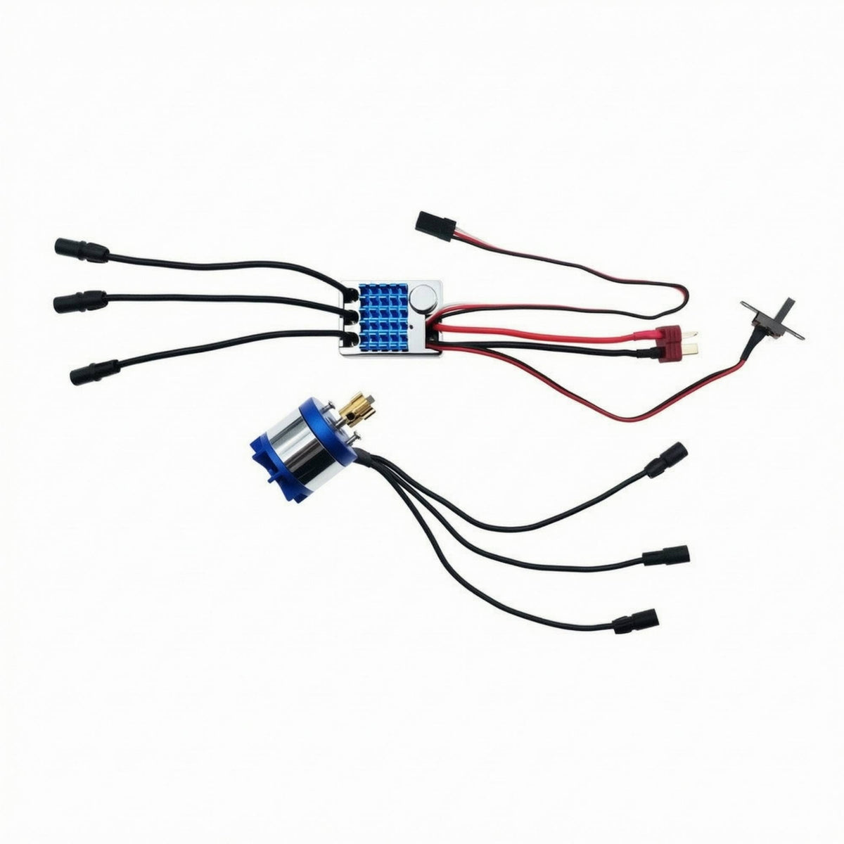 Brushless Motor with 2two to Three S Brushless Motor with Speed Controller 6V 2A BEC Power System for Rock Crawling