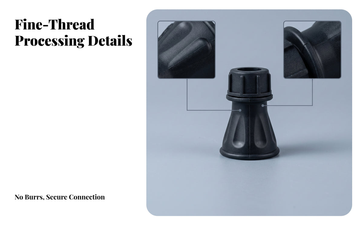 Quick Connect Spray Nozzle Adapter Sleeve Hard Plastic Washer Nozzle Sleeve Black