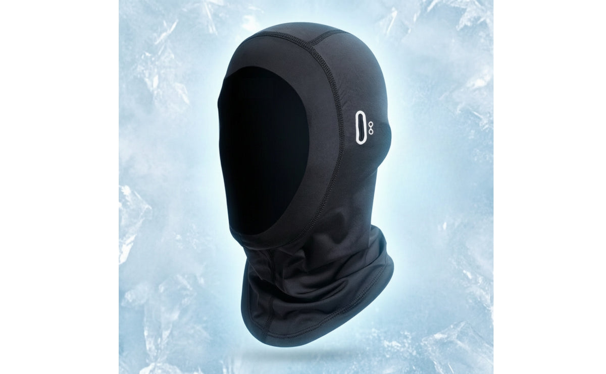 Stretch Balaclava with Glasses Port | Low-Profile, Open Face Balaclava, for biking