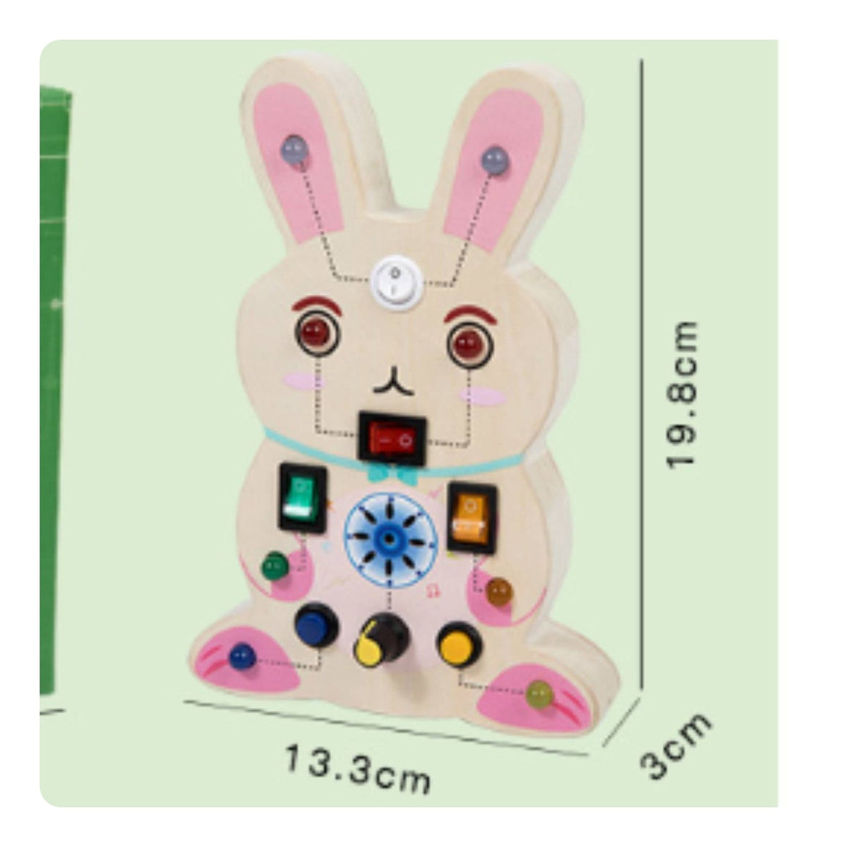 Interactive Switches LED Busy Board Early Learning Electrical Training Board Hand-Eye Coordination for Children, Home