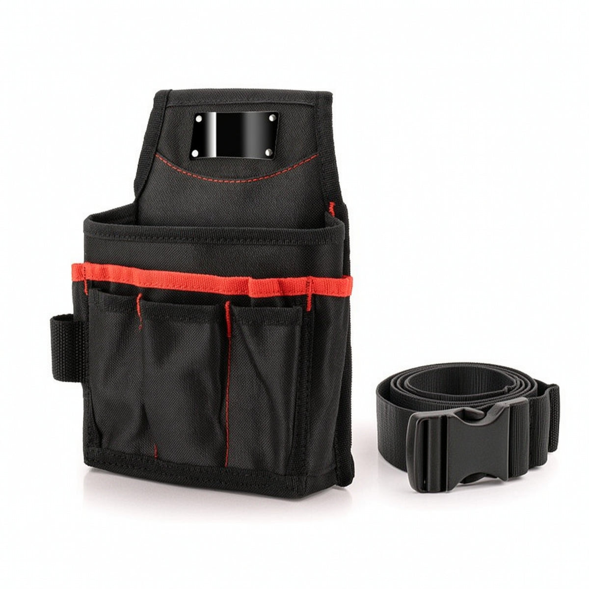 Tool Waist Bag with Belt Compact Tool Pouch with Belt Multi-Pocket Hands-Hands-Available for Electricians, Home Repairs
