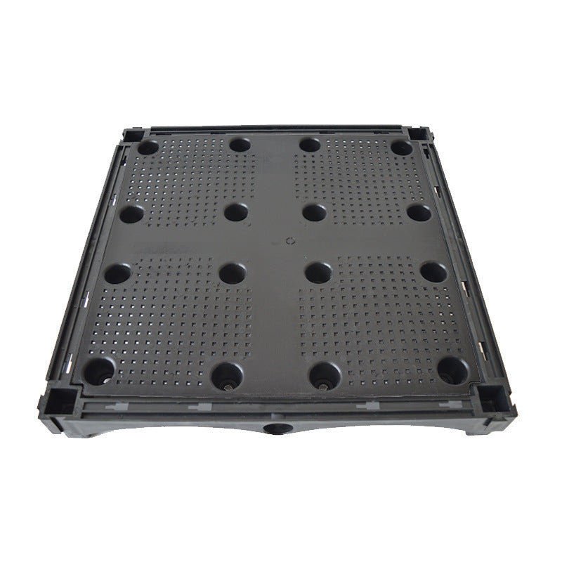 Modular Square Garden Planter Box with Tray and Support Legs for Balcony Vegetable Planting