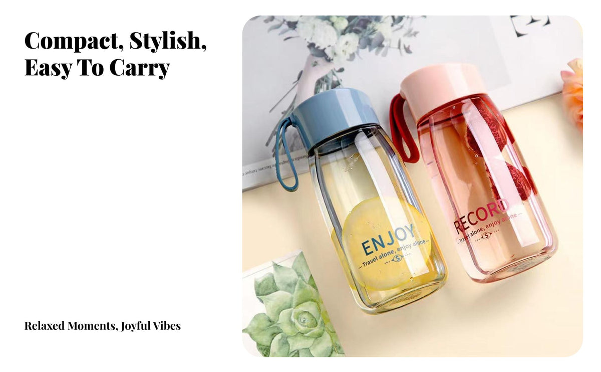 Portable Water Cup Drop-Resistant Portable Bottle Lightweight Reusable Water Bottle for Commuters, Office Workers, Travel, School, Outdoor