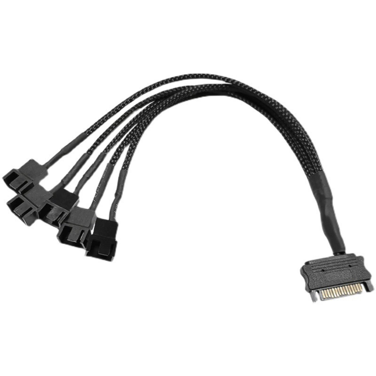 Serial ATA Fan Splitter Cable Reduces Motherboard Load Serial ATA to 4 Pin Fan Adapter Plug and Play for DIY Enthusiasts