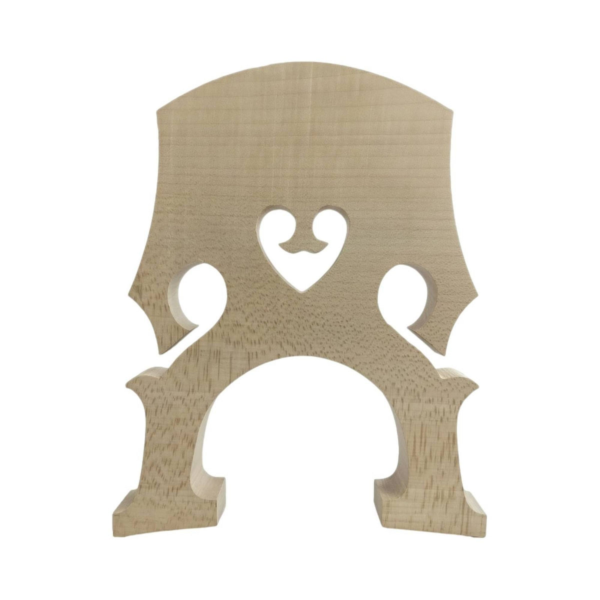Double Bass Bridge Carved Upright Bass Bridge Instrument Unfinished Arched for Luthiers