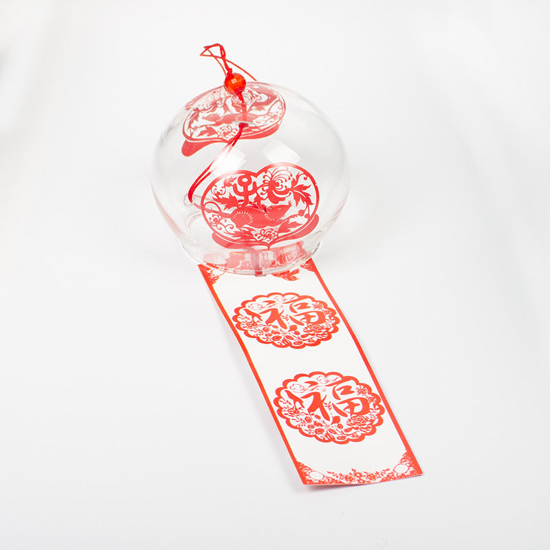 Zodiac Animal Glass Wind Chime for Home Decor and Gifts