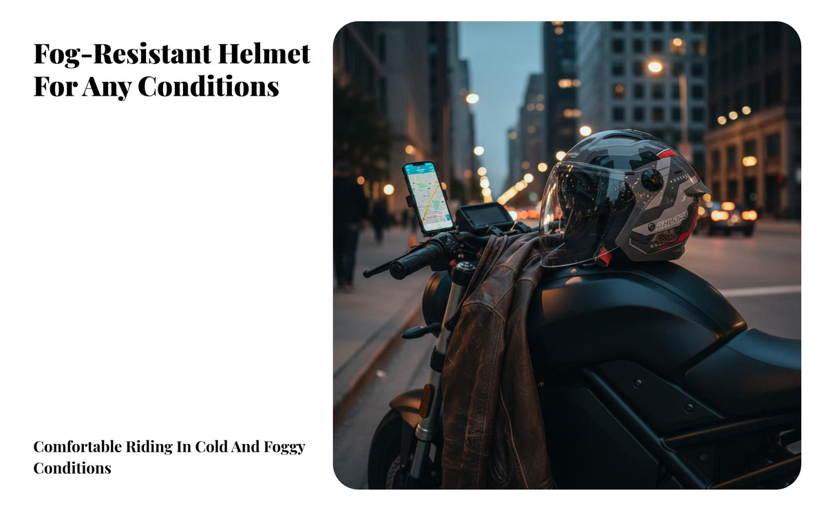 Three-Quarter Helmet 3C Certified Motorbike Helmet with Visor All Season Guarding Headwear for Men, Women Commuting, Daily Commute