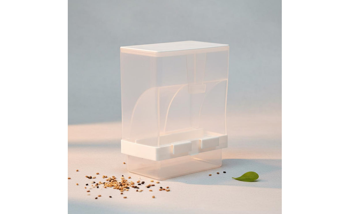 Automatic Bird Feeder Spill-Resistant No-Mess Bird Feeder Husk Separating Pet Accessory for Parrot Owners