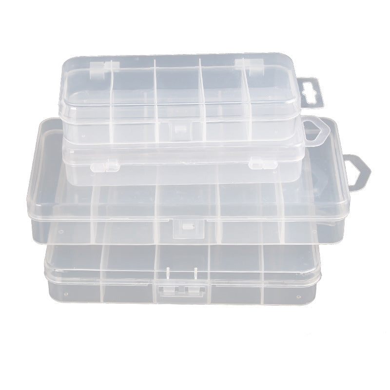 Fishing Lure Box 5-Compartment Transparent Storage Box Tackle Box Bait Box Fishing Gear Accessories Fixed PP Plastic Box