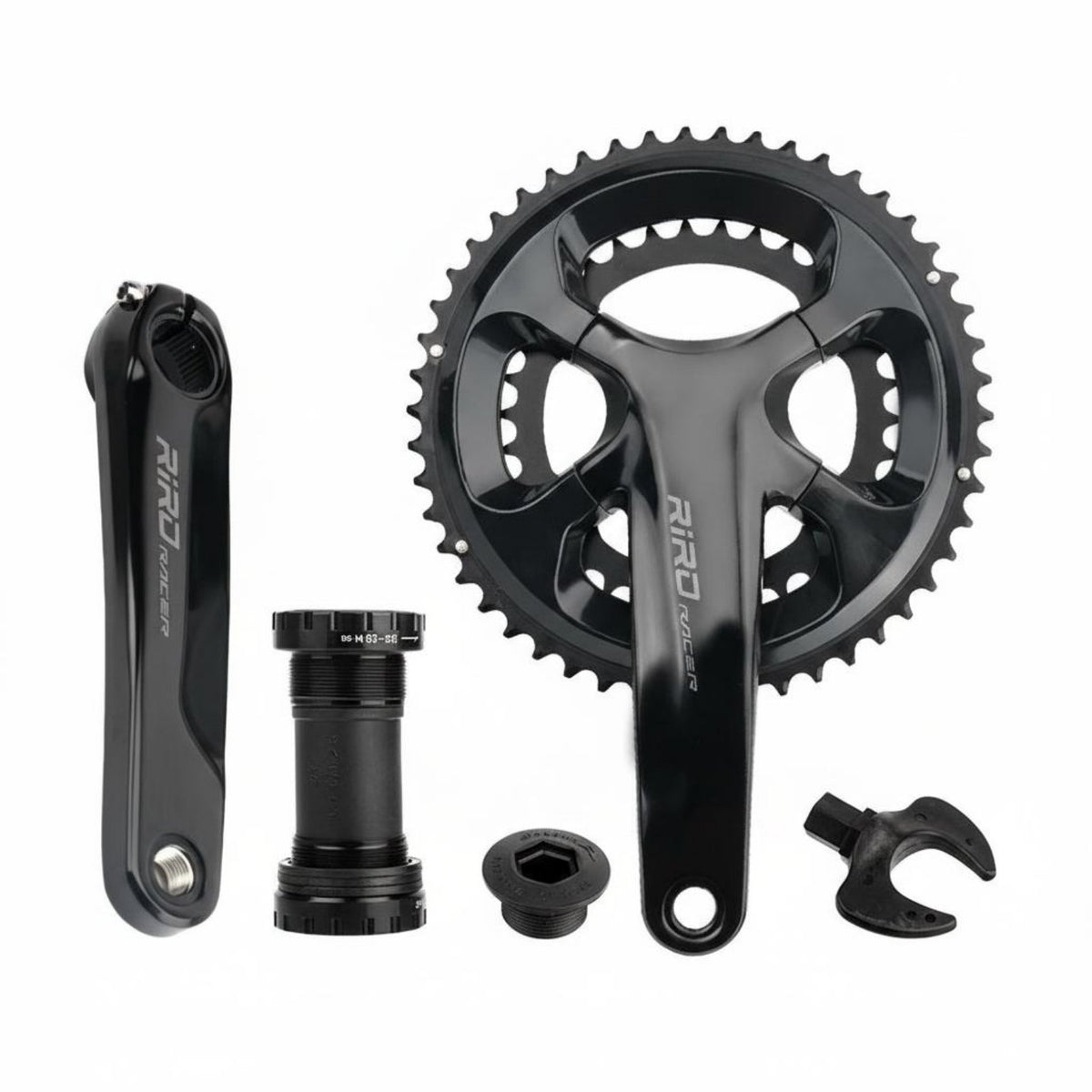 Cycling Bike Steel Ankset Lightweight Design Hollow Integrated Steel Ankset Hollow Steel Ank Limb Set Efficient Power
