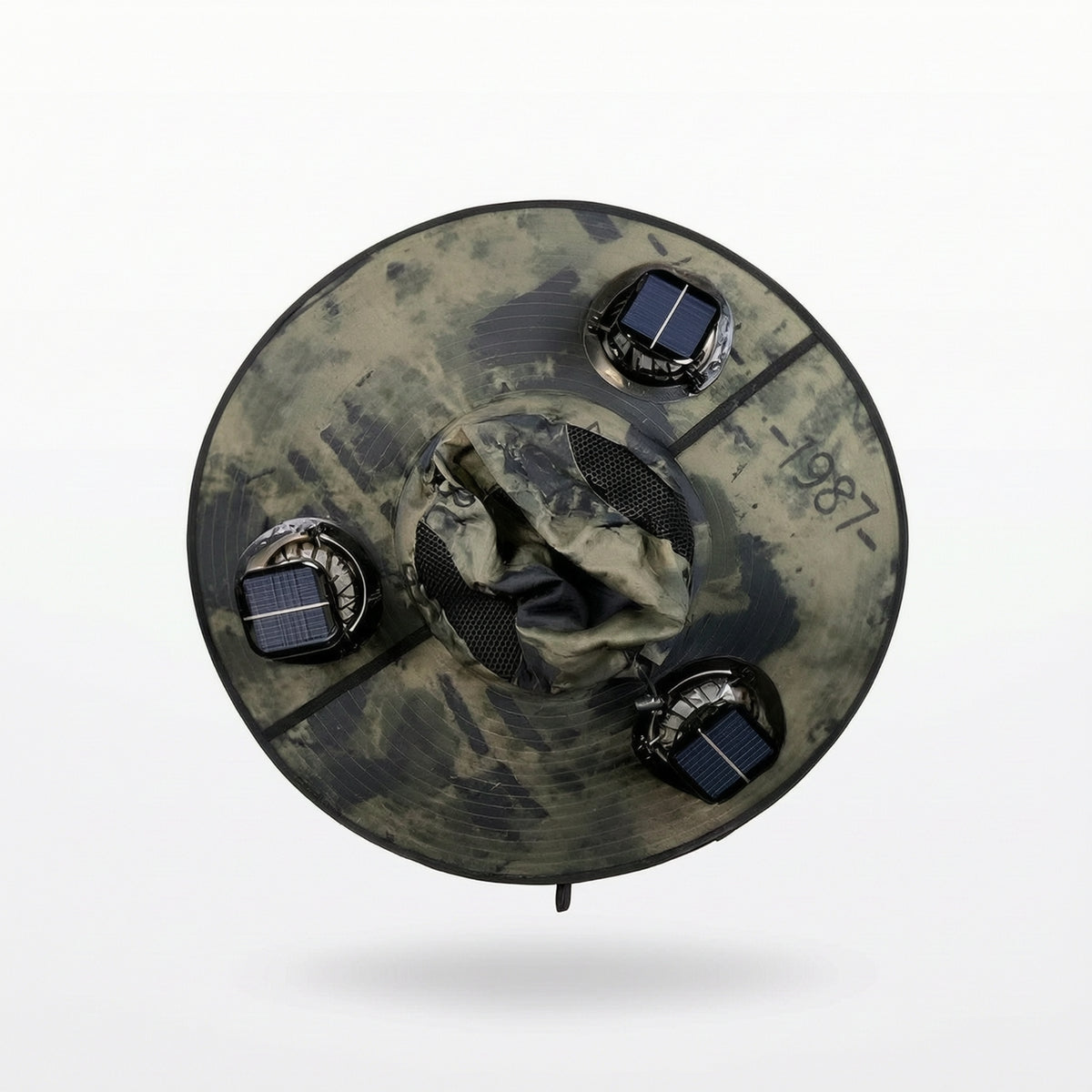 Wide-Brim Sun Hat with Fan Cooling Solar Fan Hat Protection for Gardeners