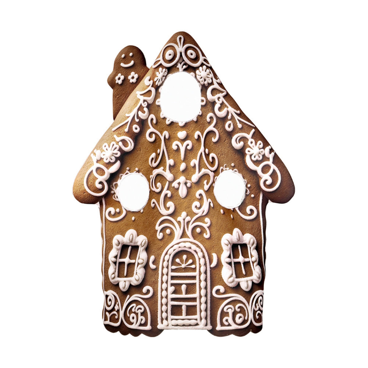 Gingerbread House Costume Pull-on Foam House Costume Lightweight Holiday Dress-up Outfit for Kids Adults