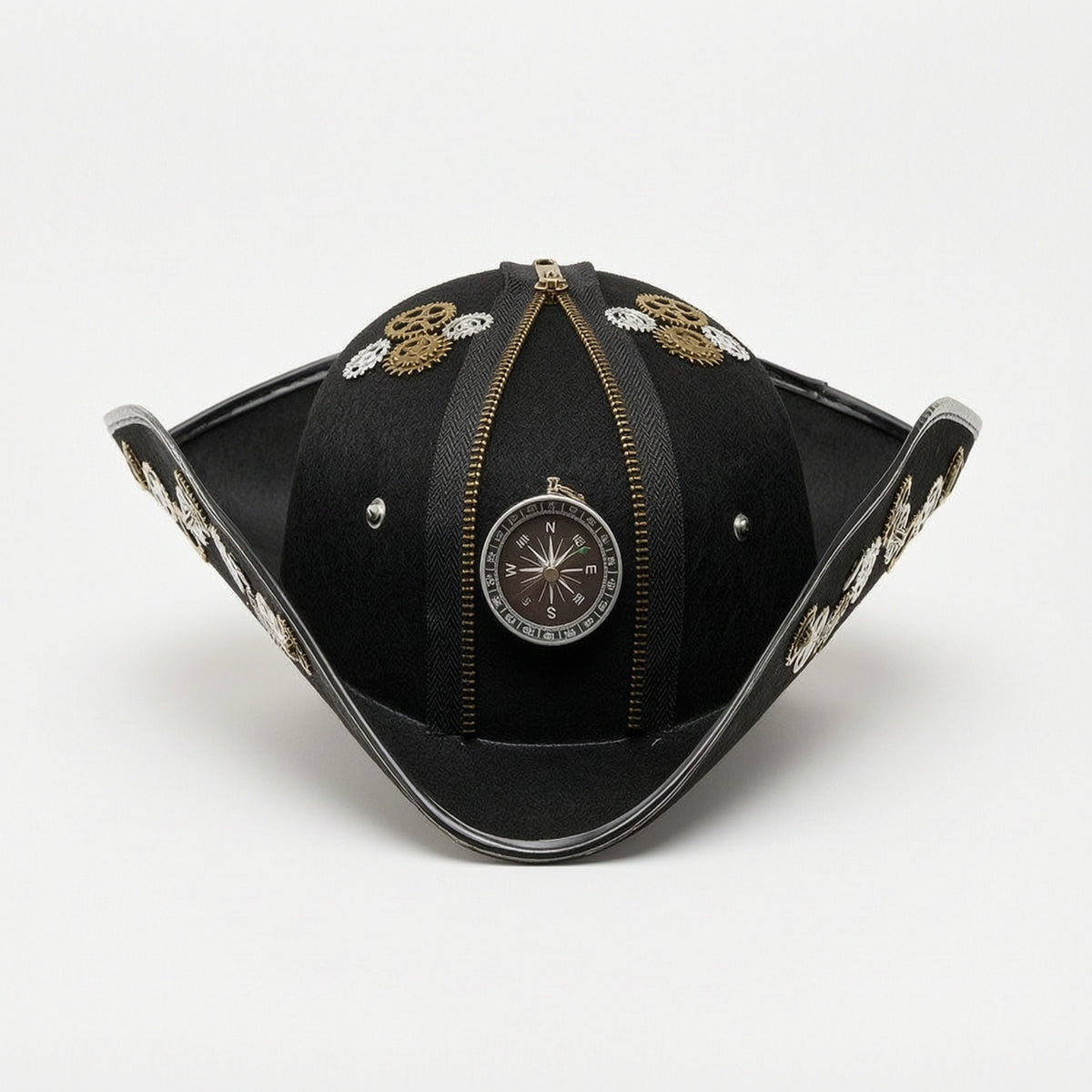 Steampunk Pirate Hat Black Classic for Cosplay, Theater