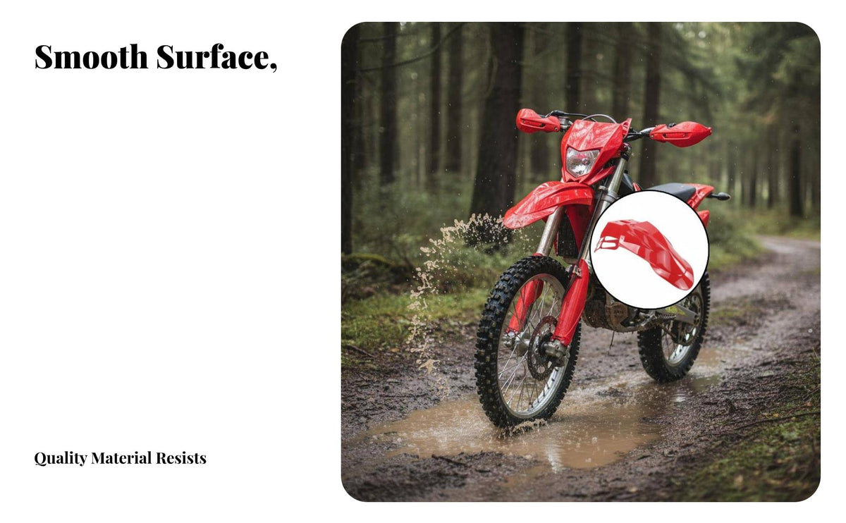Dirt Bike Front Mudguard Shock-Resistant Resistant Dirt Bike Mudguard Motocross Front Mudguard Lightweight Design