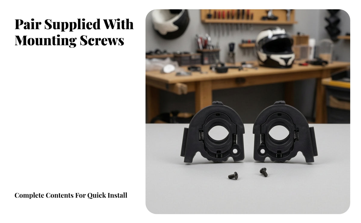 Versatile Helmet Base Mount with Screws