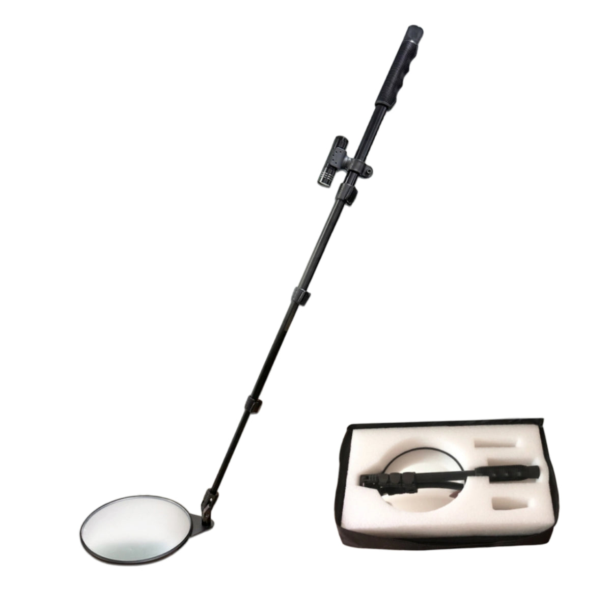 Telescopic Under-Vehicle Inspection Mirror with Light, Portable, NEXKO HM200B