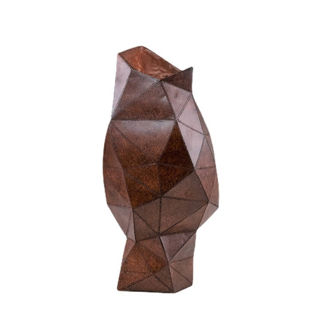 Geometric Vase Modern Faceted Vase Contemporary Flower Holder for Centerpiece