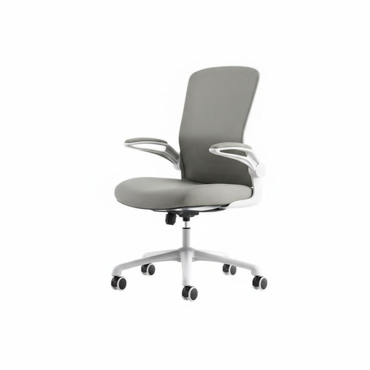 Compact Size Ergonomic Computer Chair with Wheels Support Mid-Back-Back Swivel Chair Breathable Backrest Office Furniture High-Density Cushion for Students, Adults, Study Room
