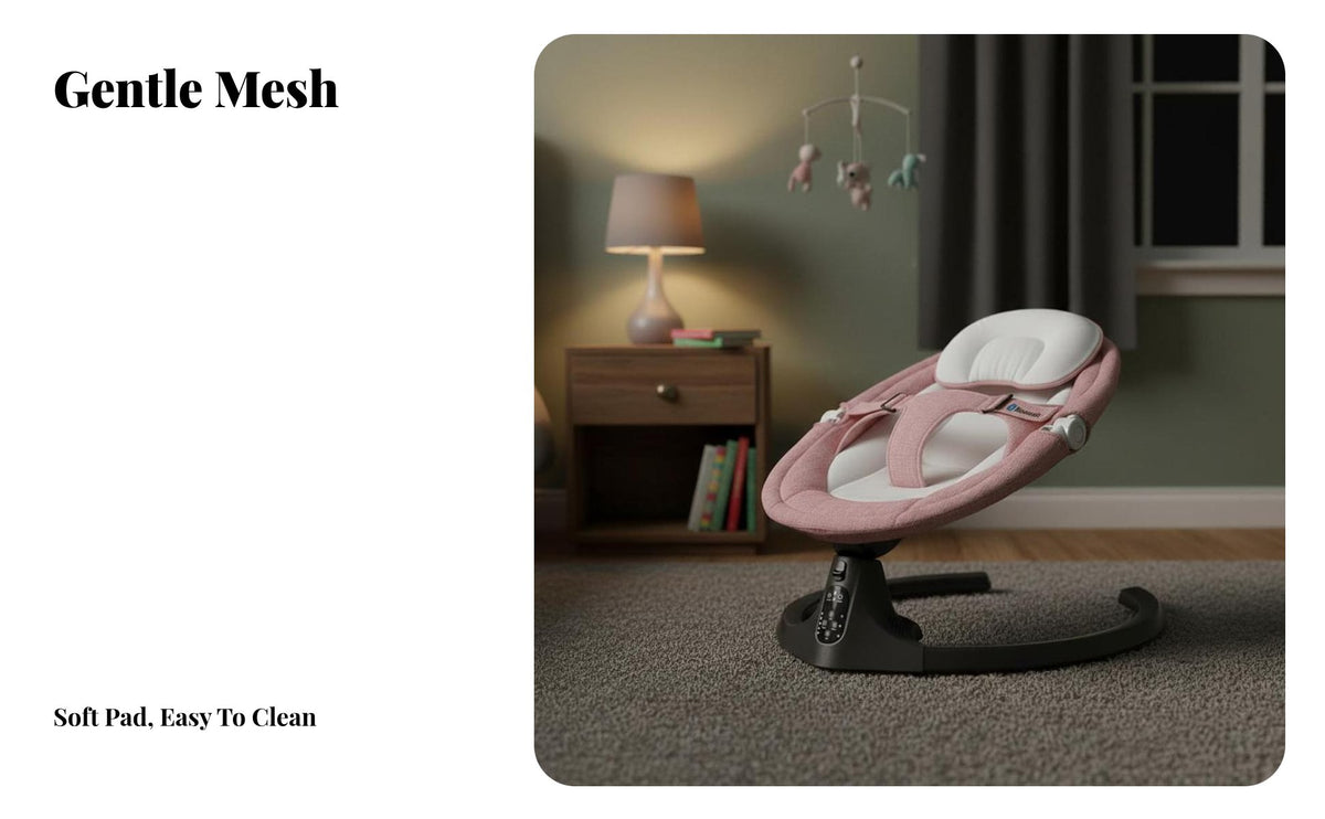 Electric Rocking Chair Builtbuilt-in Audio Electric Baby Infant Seat Adjustable Recline Infant Seat for Newborns, New Parents, Rest Period Time