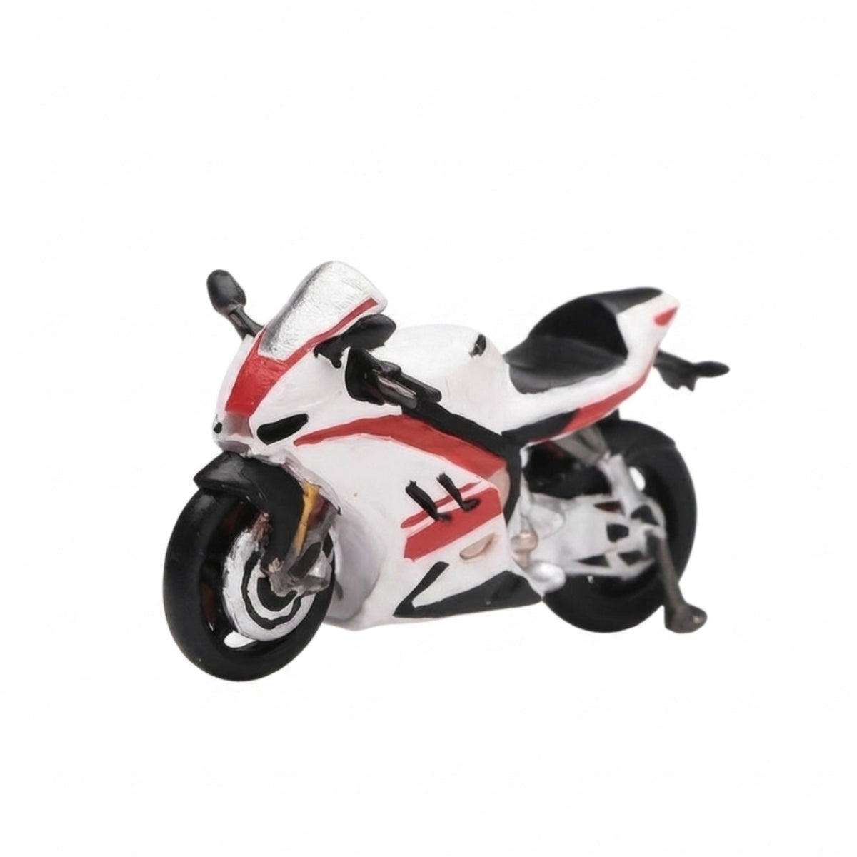1:64 Scale Motorcycle Model Collectible 1/64 Scale Motorcycle Realistic Miniature Motorbike Model for Hobbyists, Desk Display