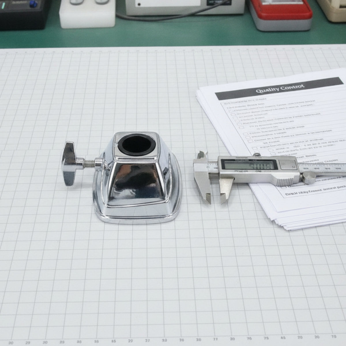 Drum Bracket with Tightening Knob Metal Drum Mounting Bracket Silver for Drummers