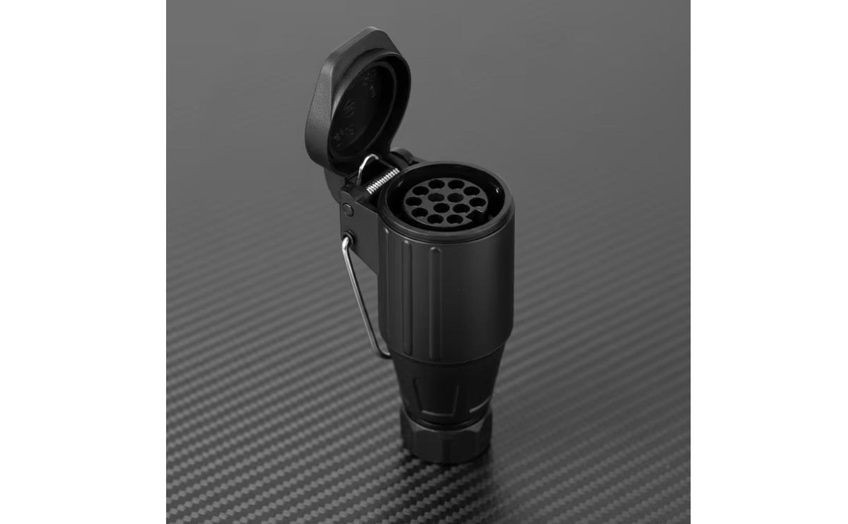 Multi-Pin Connector Socket with Cap Spring-Loaded Trailer Socket Rugged Compact for Towing