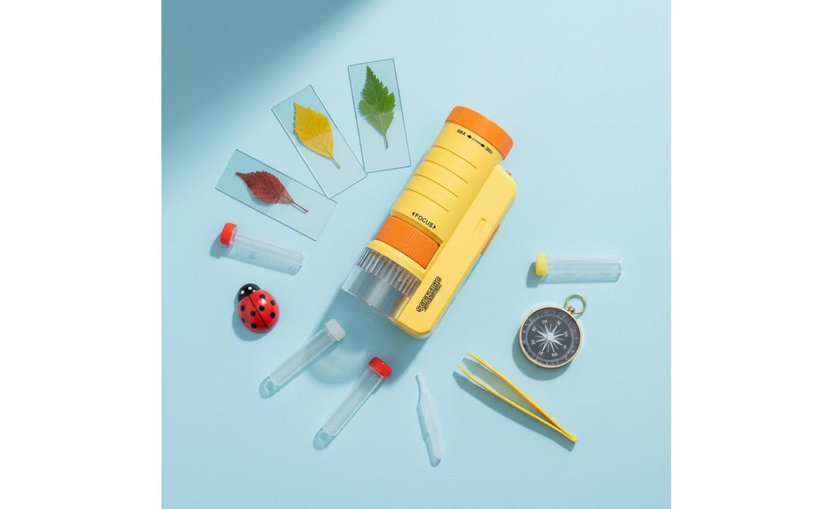 Children's Science Zooming Device Kit Educational Gift Kids Portable Zooming Device Adjustable Focus for Beginners, Outdoor Exploration, Home Learning
