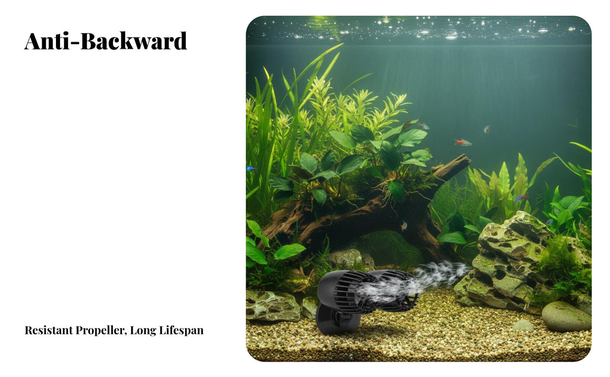 Aquarium Water Circulator Quiet Suction Cup Wave Pump Powerful Motor Fish Tank Circulation Pump