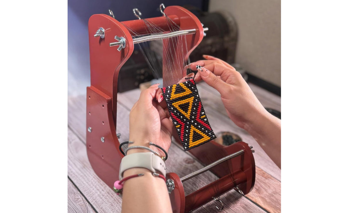 Bead Weaving Frame DIY Wooden Bead Weaving Frame Versatile for Hobbyists, Crafters, Craft Projects