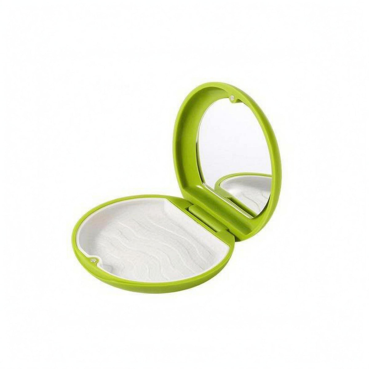 Textured Tray Clamshell Retainer Case Wavy Surface Aligner Case Hard Shell Orthodontic Storage Box Compact