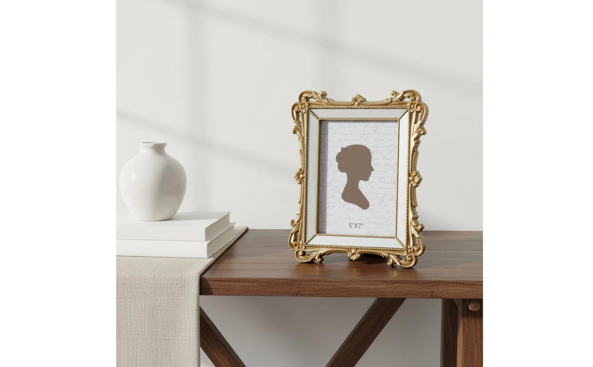 French Design Resin Frame Luxury Look Vintage Tabletop Frame for Bedroom