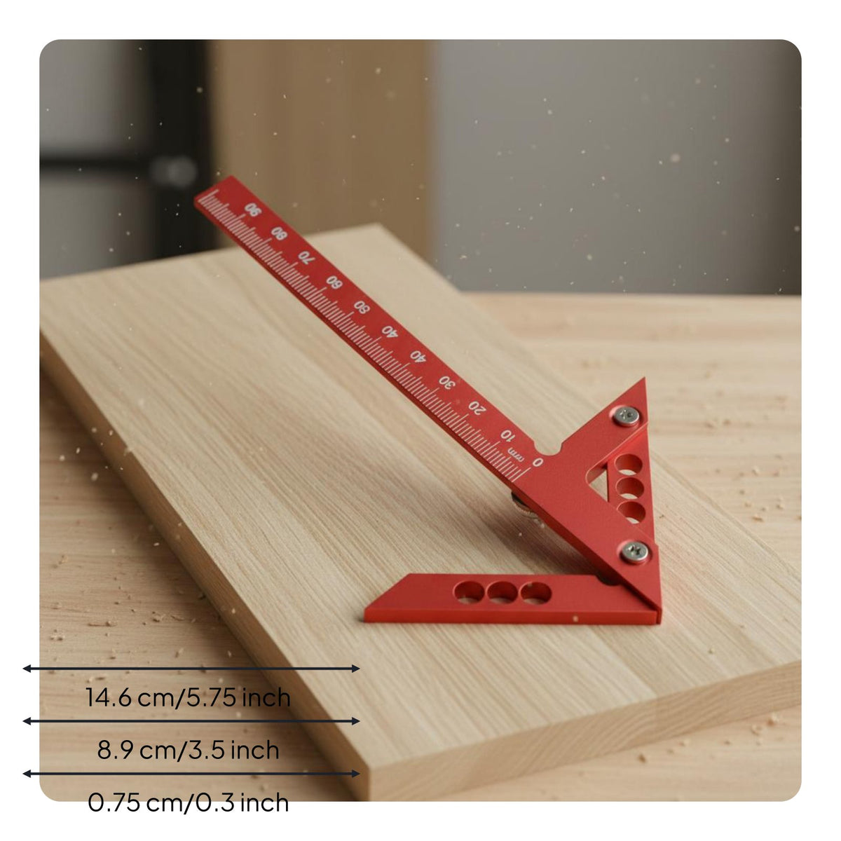 High Precision Woodworking Circle Compass Industrial Grade Adjustable Circle Drawing Tool Fluid Operation Center Bearing Line Scriber Rustproof for Woodworkers