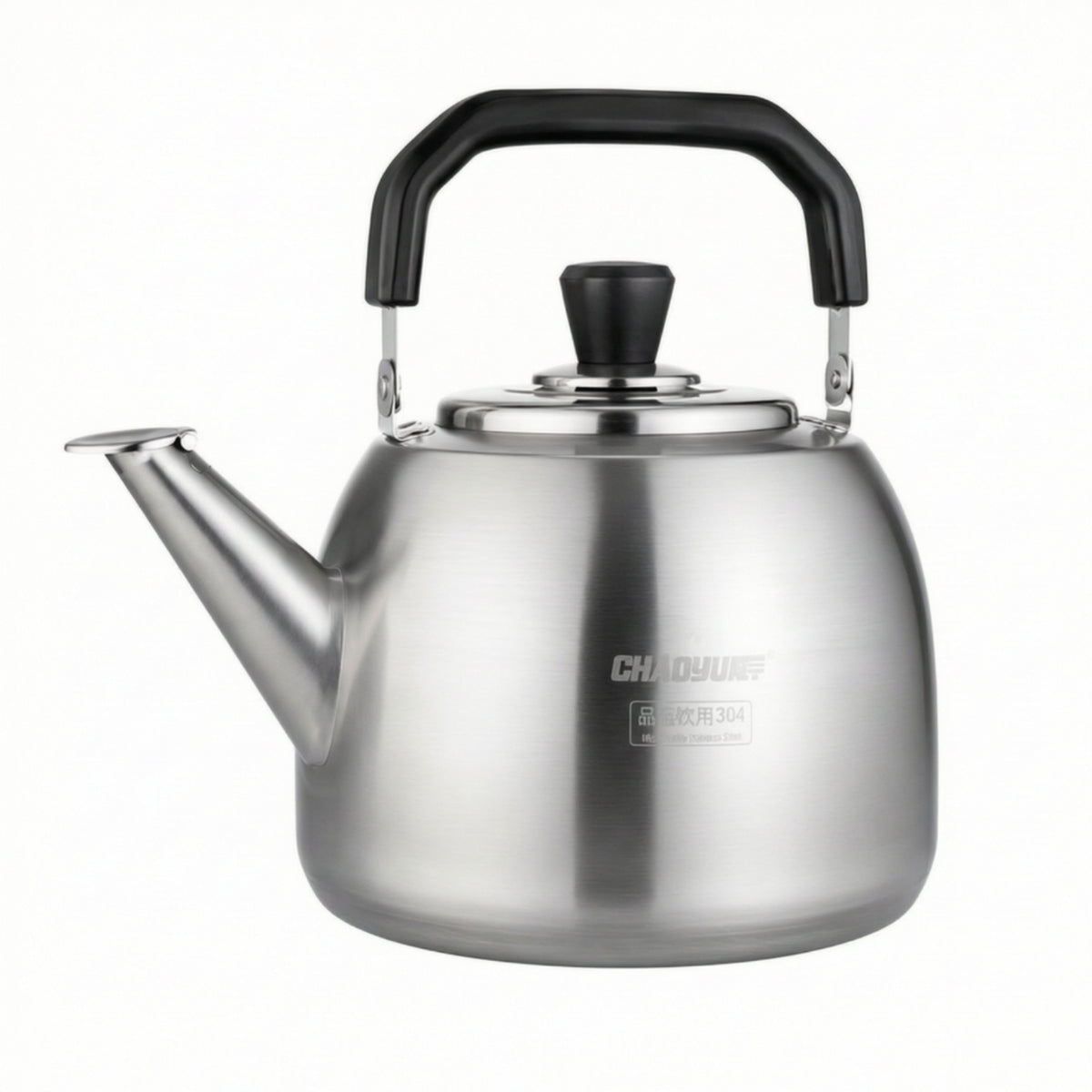 Thickened Whistling Tea Kettle Brushed Stovetop Tea Kettle Fast Boiling Cookware Heat-Resistant Handle for Kitchen