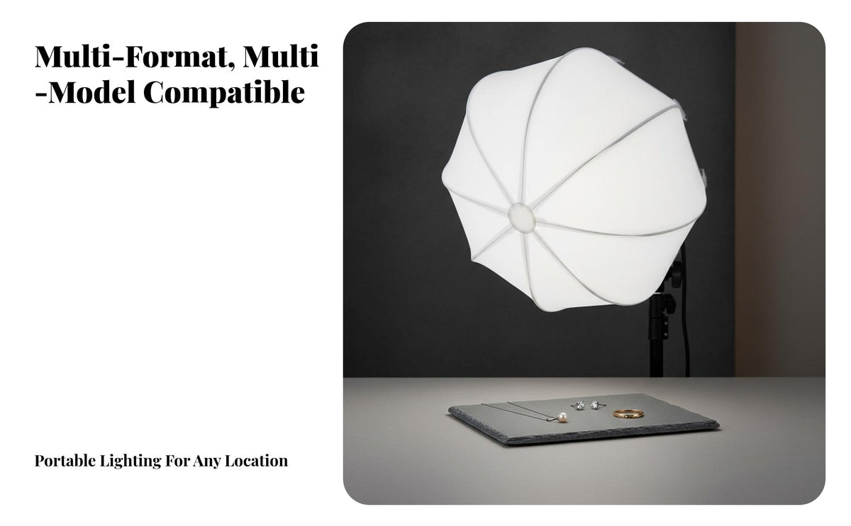 Photography Light Softbox Gentle Uniform Lighting Portable Flash Softbox Reduces Harsh Dark Areas Portable Light for Photographers, Vloggers