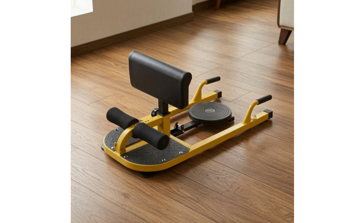Deep Squat Machine with Rotating Disc Non Slip Assisted Knee Bend Machine with Handles Ergonomic Fitness Equipment for Home Gym