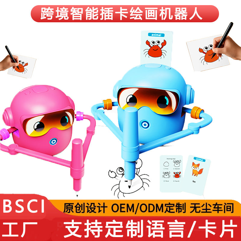 AI Drawing Robot for Kids Early Education Card Learning Machine with Sound