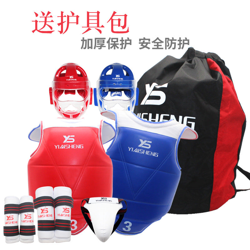 Taekwondo Protective Gear Set with Face Mask for Kids and Adults