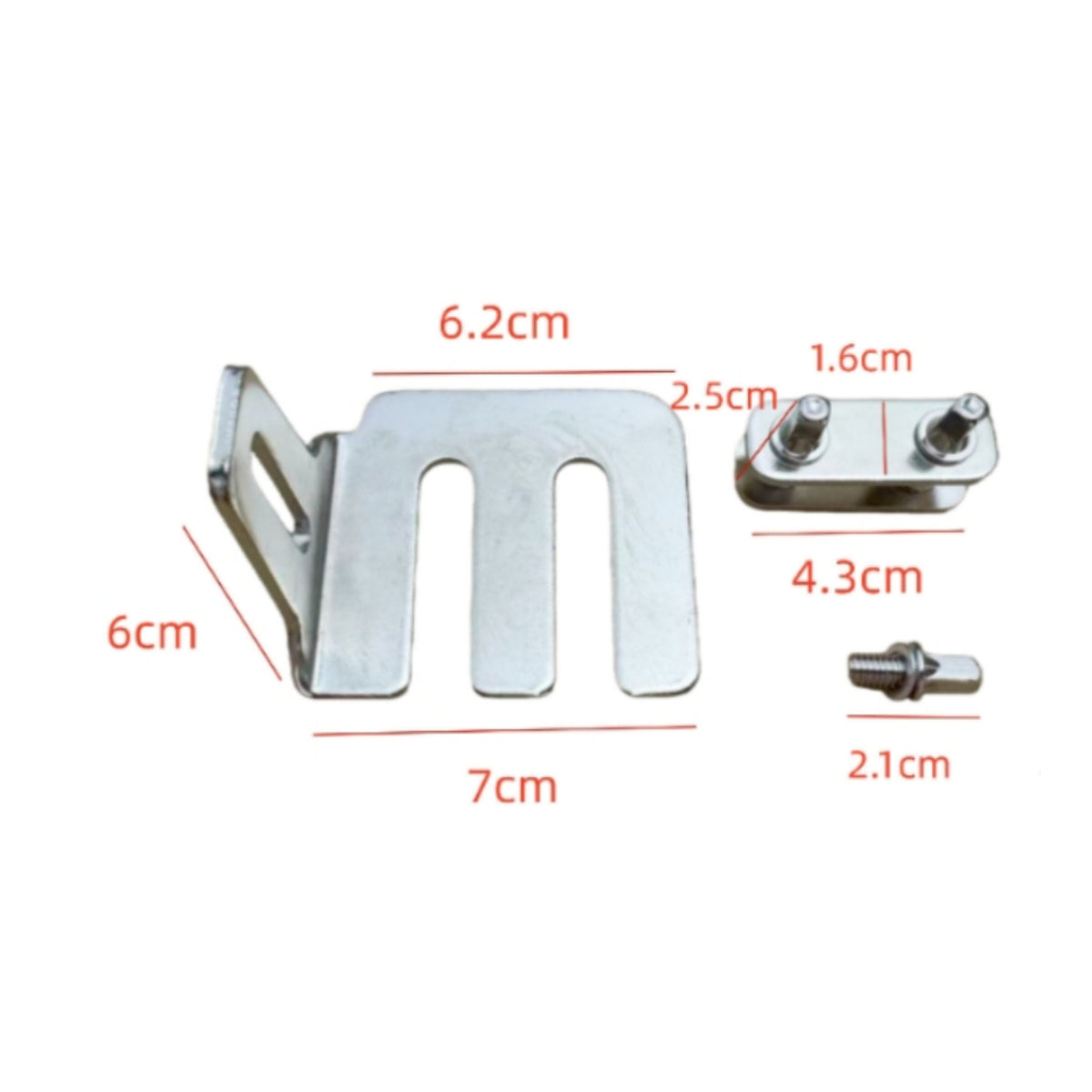 Metal Drum Pedal Bracket with Bolts Secure Drum Pedal Beater Accessory Compact Hardware Sturdy for Drummers