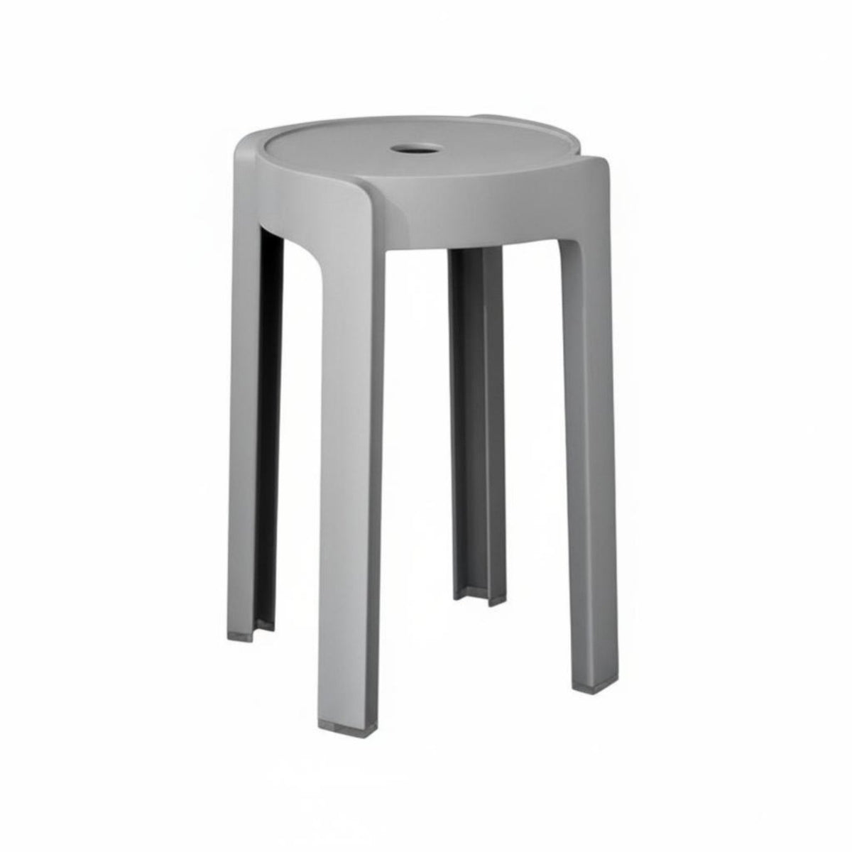 Modern Minimalist Design Stackable Plastic Stool Space-Saving Backless Chair Easy to Clean Seating Furniture No Assembly Required for Families, homeowners, Students, Small Apartments, Dining Room, Kitchen, Office