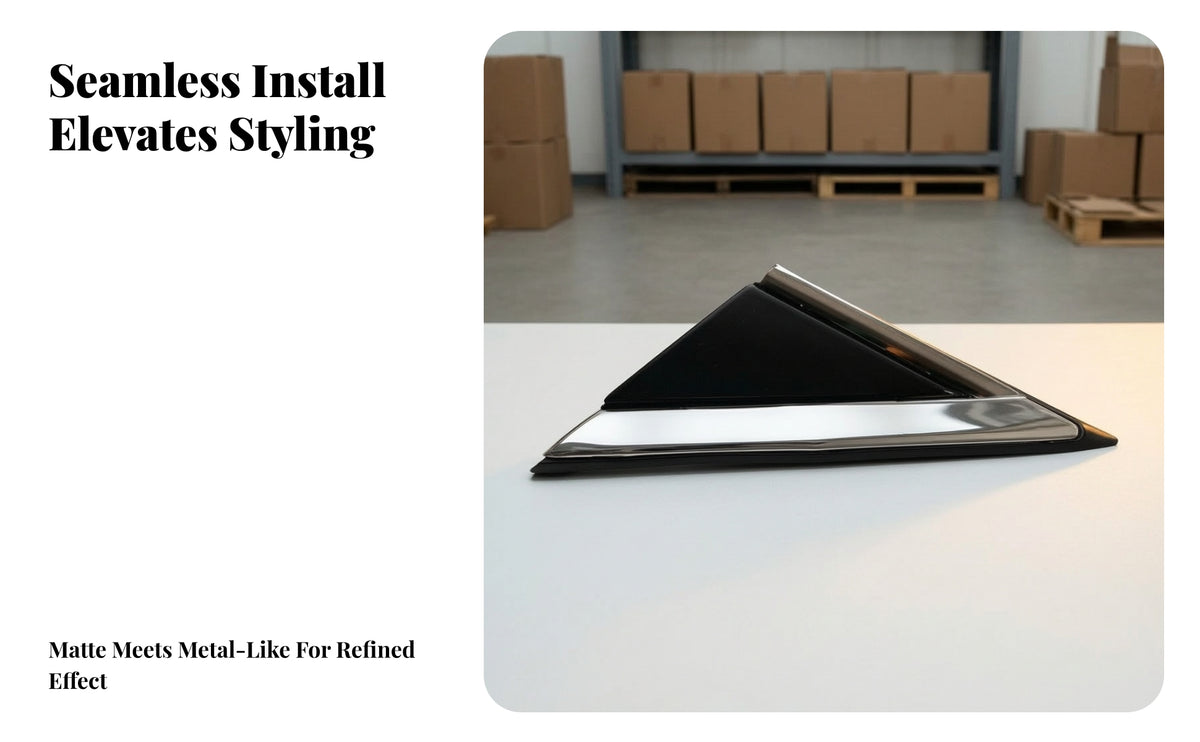 Direct Replacement Mirror Triangle Cover | Water-Resistant, side Mirror Corner Triangle Trim Panel, for Repair