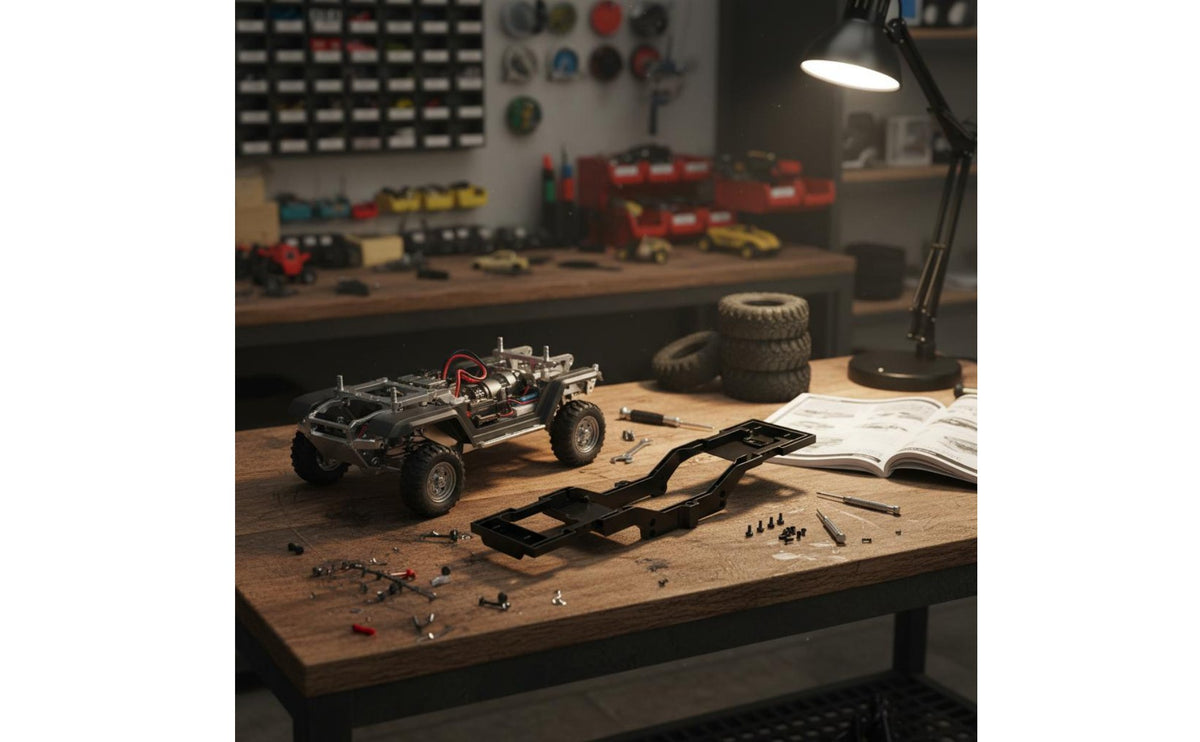 MN300 Upgrade Frame DIY Modification 1/12 Scale Chassis Beam Easy Installation 1/12 Scale RC Chassis Frame for Hobbyists, Rough Terrain
